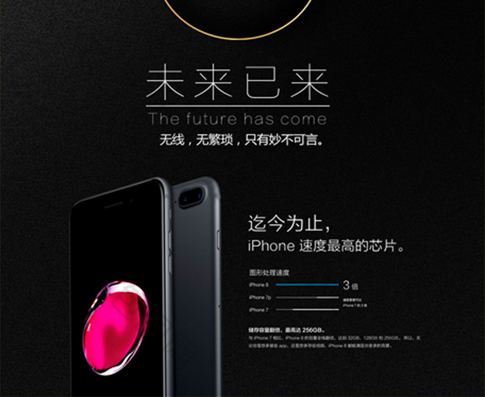 手机科技发布会iPhone8苹果8海报