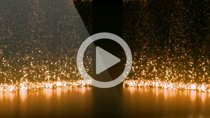 金色粒子瀑布婚礼LED屏幕背景视频素材
