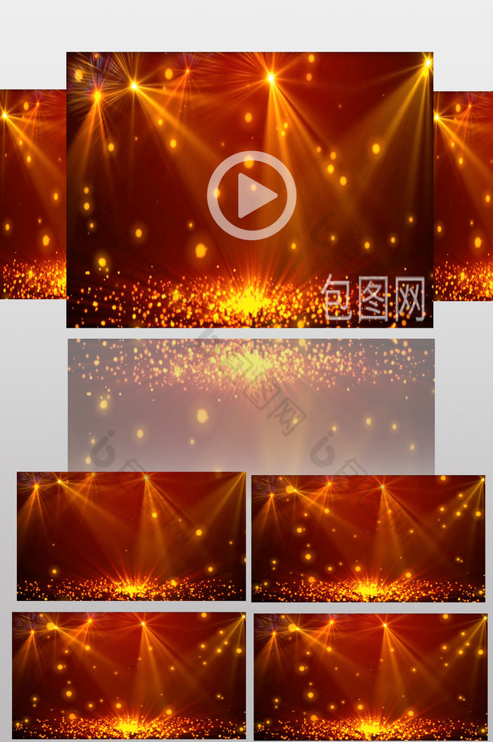金色粒子LED视频素材