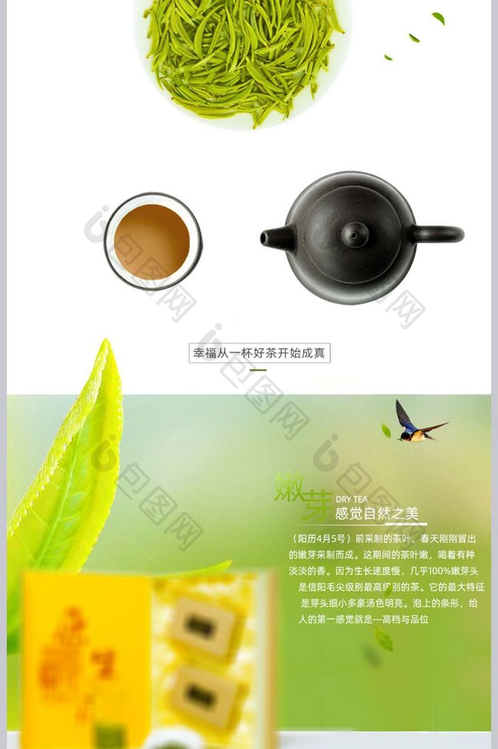 毛尖红茶茶叶详情页