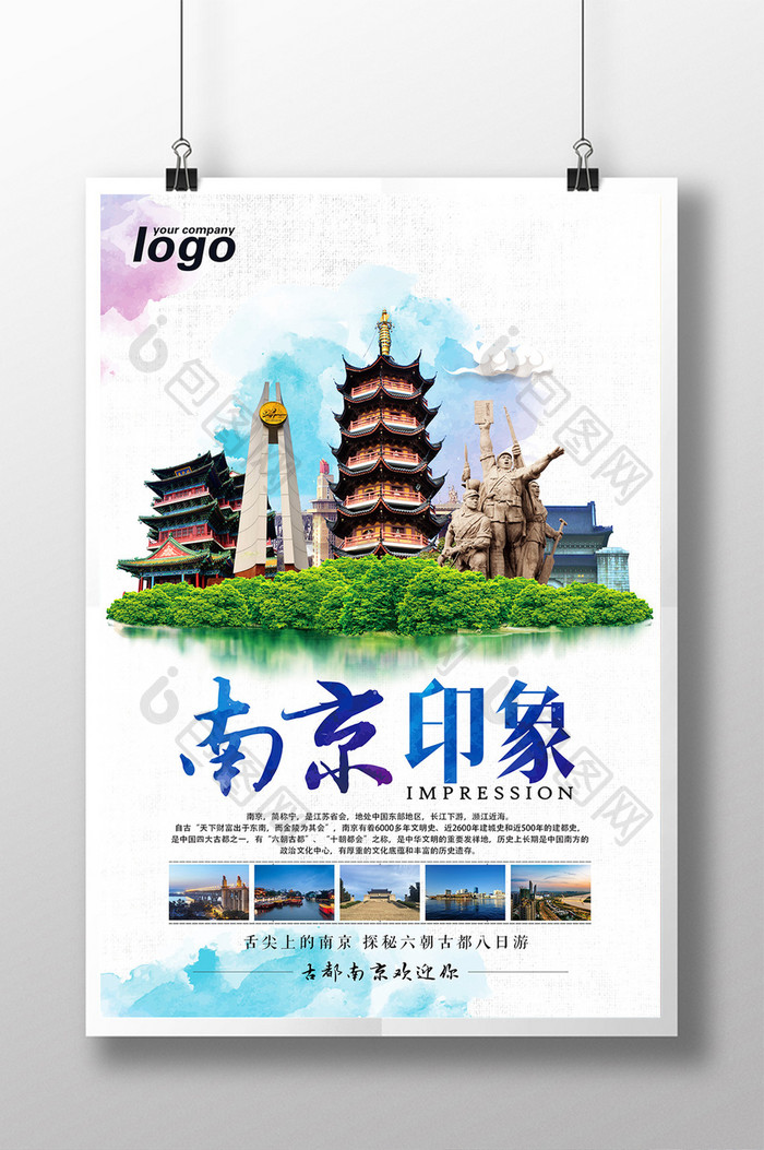 南京印象旅游宣传海报