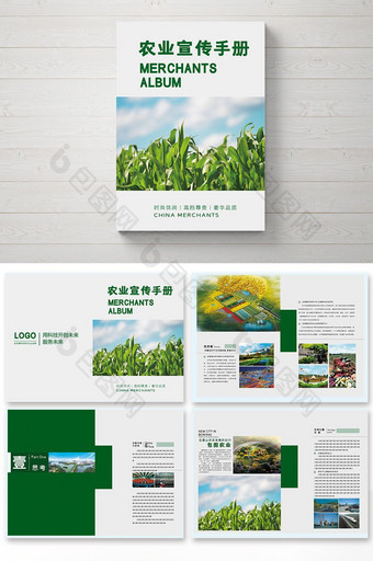 整套绿色农业宣传招商画册图片