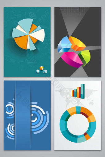 矢量数据分析商业商务背景图片