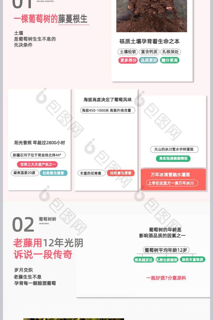 淘宝天猫葡萄红酒详情页