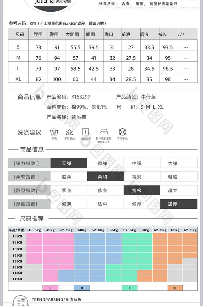 淘宝天猫牛仔裤详情页