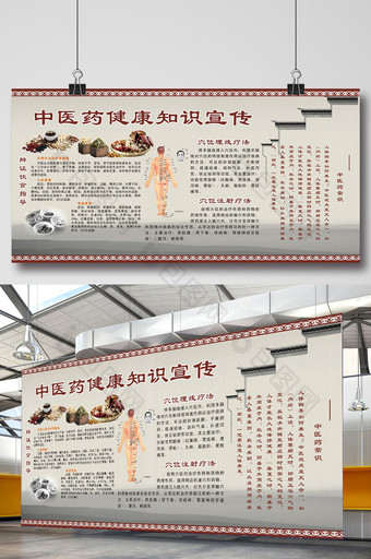 中医药健康知识宣传展板设计展板图片