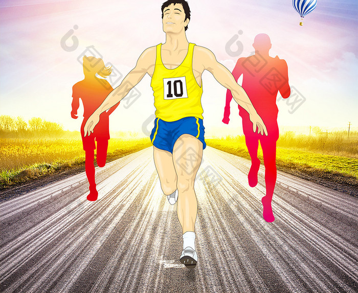国际马拉松比赛宣传海报