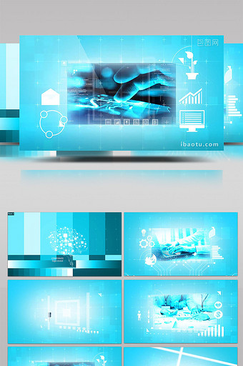 大气高科技企业宣传片片头AE模板图片