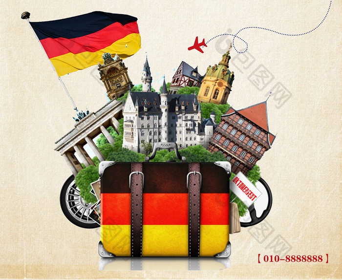 德国印象旅游系列海报设计