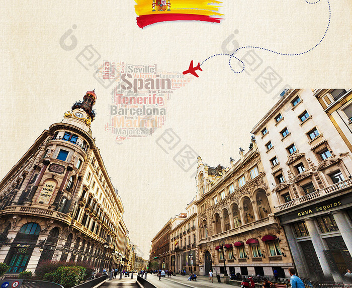 西班牙旅游海报下载
