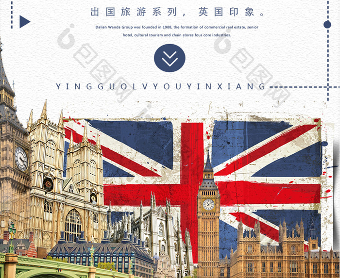 英国印象旅游系列海报设计