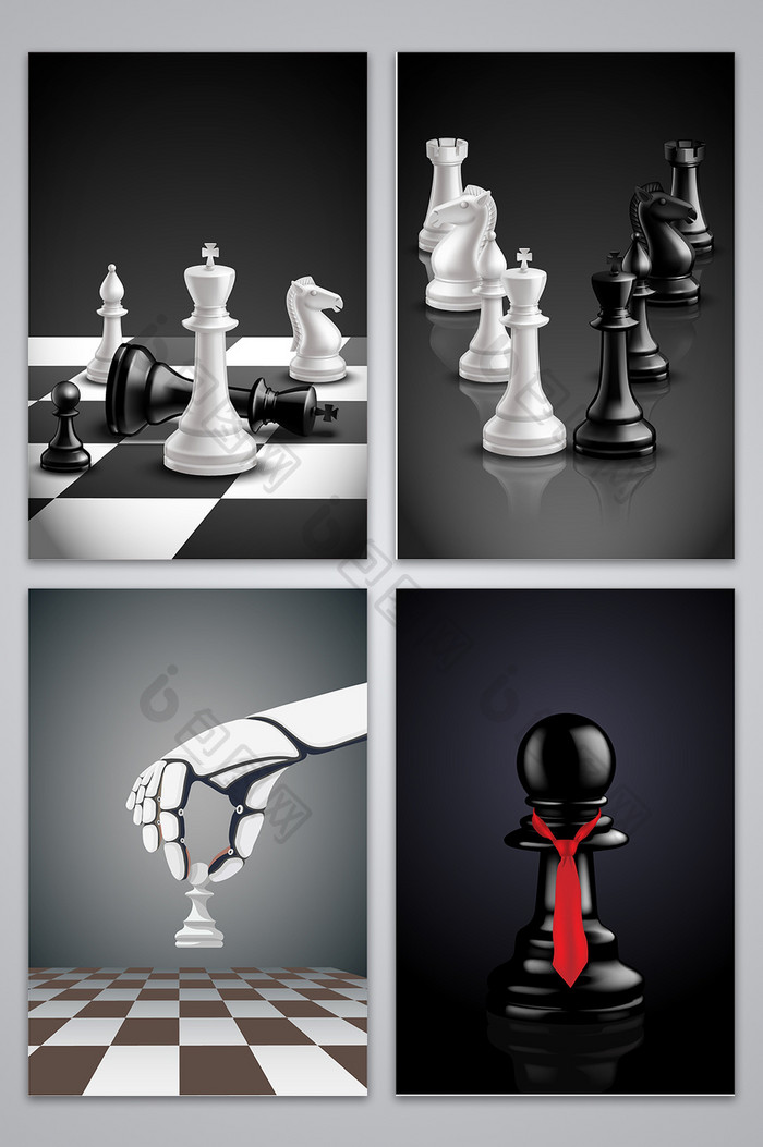 象棋企业文化展板背景