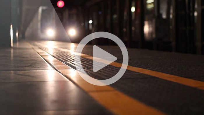 高清实拍城市地铁实景视频素材