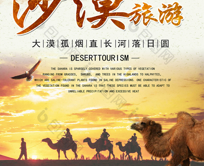 沙漠旅游海报设计