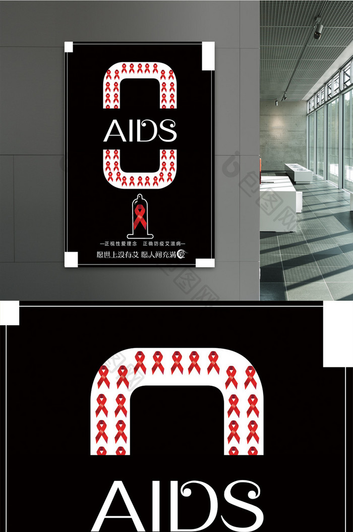 艾滋病宣传预防海报