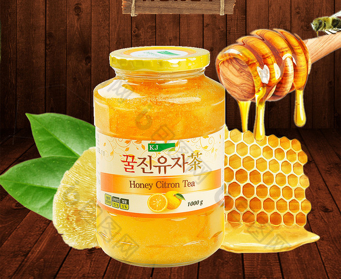 清新天然蜂蜜健康形象海报宣传