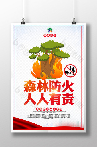 森林防火宣传海报下载图片