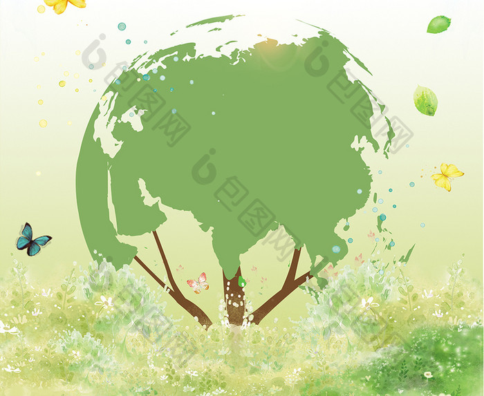 环保健康绿色宣传海报