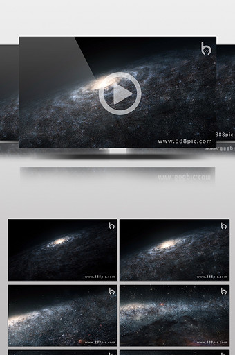 震撼 星际 粒子 银河 视频素材 含音频图片