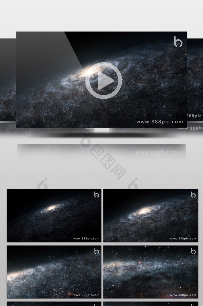 震撼 星际 粒子 银河 视频素材 含音频