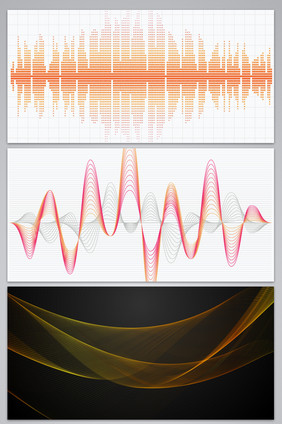 音乐线条海报背景图