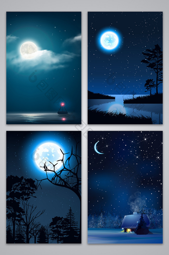 夜晚蓝色星空 背景下载 包图网 夜晚蓝色星空 背景下载 包图网