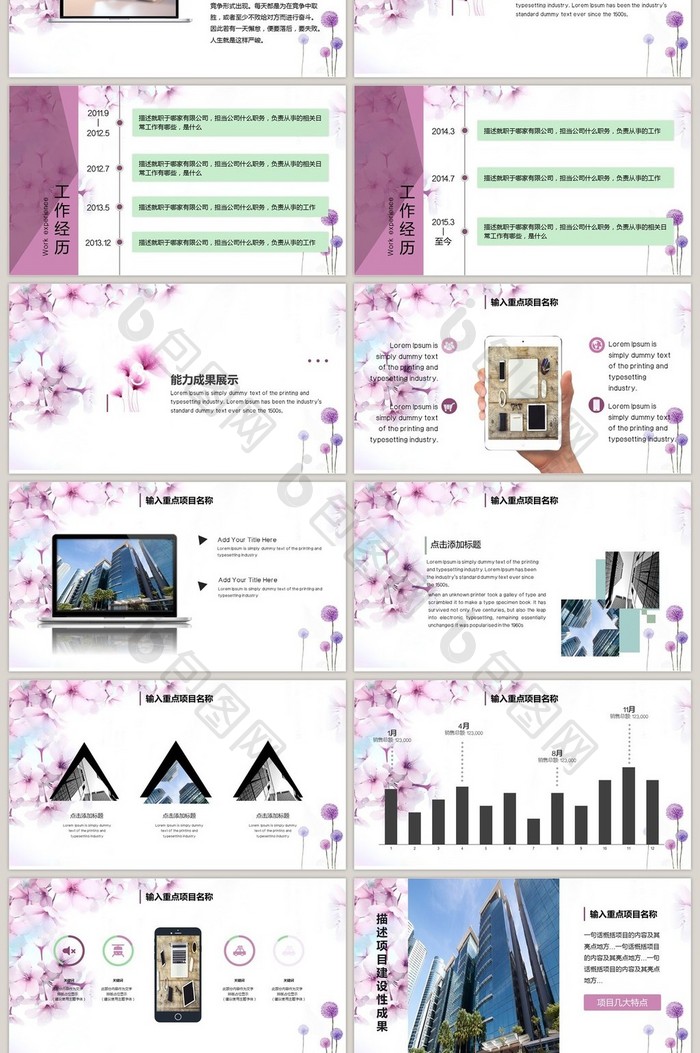 个人简历岗位竞聘PPT模板