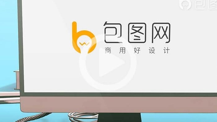 三维动画电脑桌面LOGO演绎AE模板