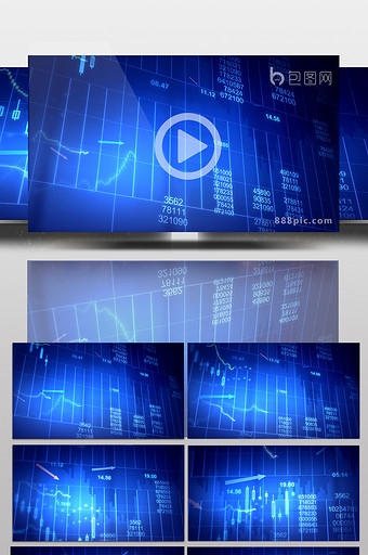 高科技企业宣传股票数据图片