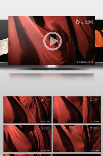 飞舞飘扬的4款绸缎背景高清视频素材图片