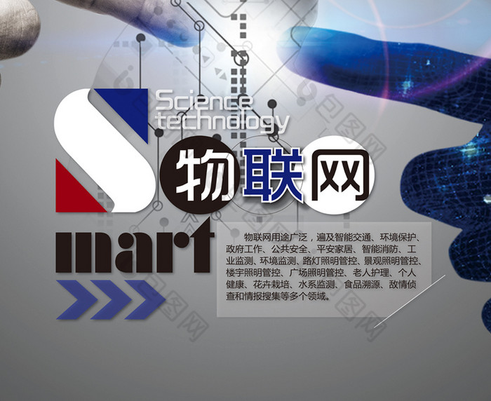 科技智能物联网展板图片