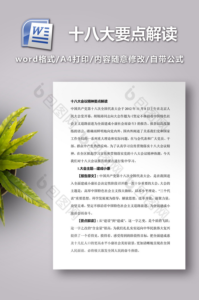 十八大会议精神要点解读图片图片