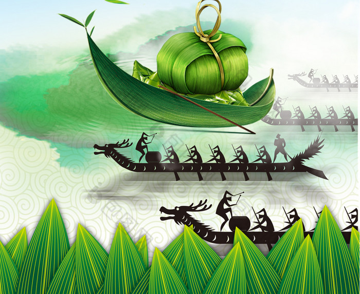 赛龙舟 端午 粽子 端午节