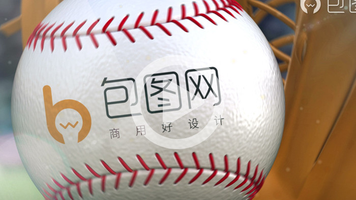 打棒球logo标志演绎ae模板