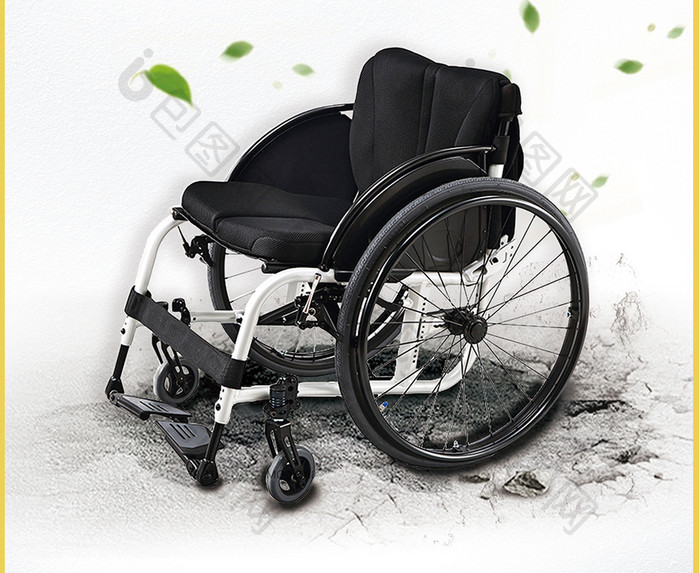 医疗器械运动型轮椅创意海报