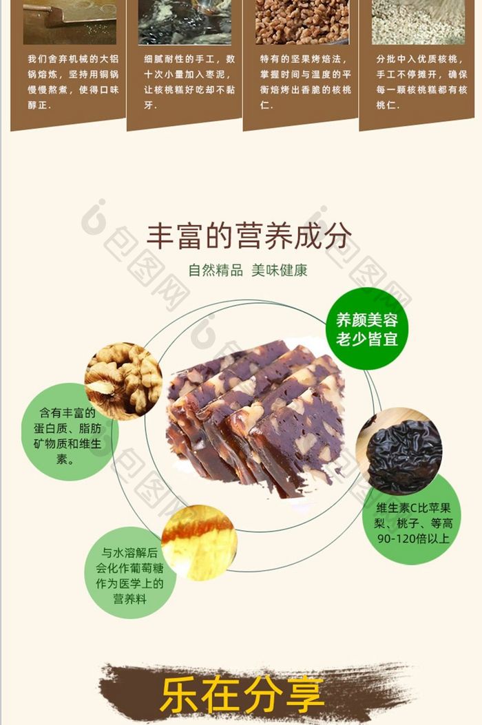 淘宝天猫馅饼果酱馅饼核桃糕详情页