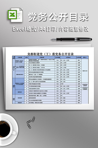 党务公开目录 4联图片