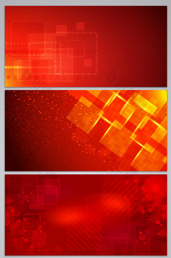 红色时尚炫彩商务科技背景图片