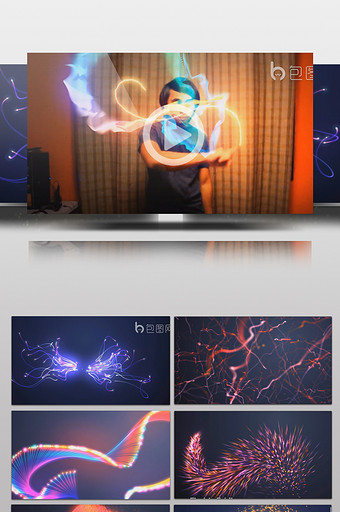 炫酷魔法粒子预设特效动画AE模板图片