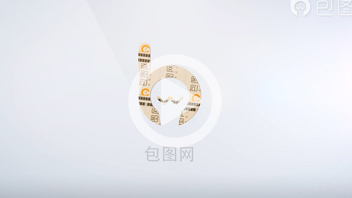 电影胶片缠绕出logo标志AE模板