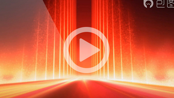红色大道穿梭行进循环背景高清视频素材