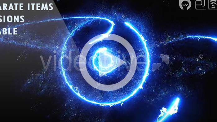 14款电流粒子光线路径动画高清视频素材