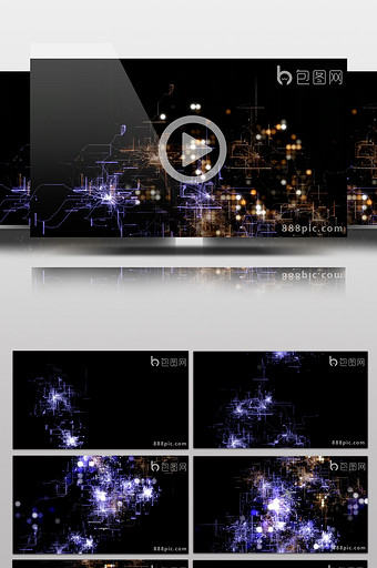 高清视频素材数字电路纹理高科技循环视频图片