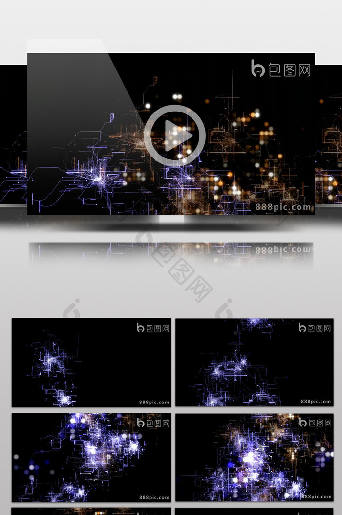 高清视频素材数字电路纹理高科技循环视频