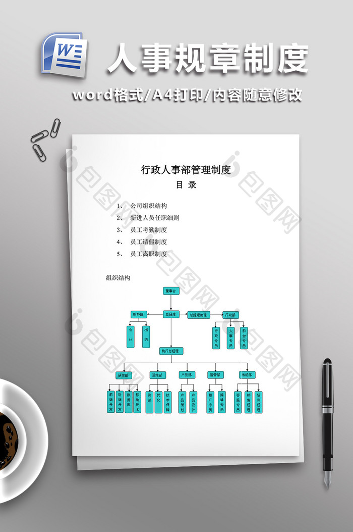 人事规章制度WORD文档