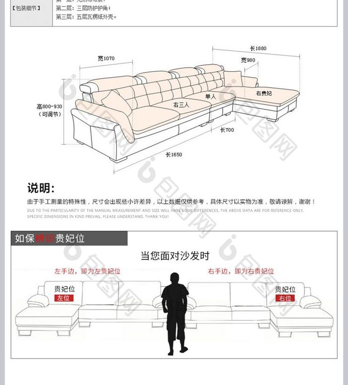 淘宝详情模版宝贝详情沙发内页PSD