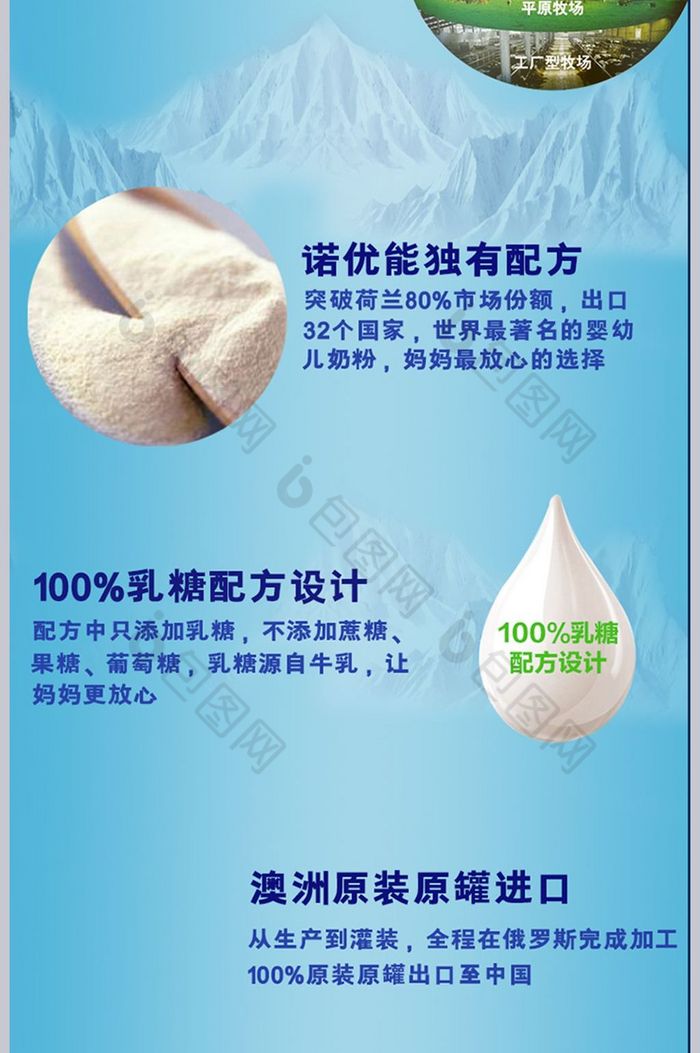 母婴牛奶详情素材免费下载,本次作品主题是电商淘宝,使用场景是详情页