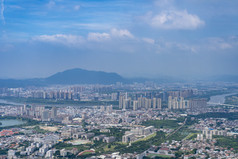 福建泉州城市全景风光