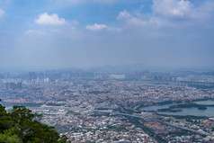 福建泉州城市全景风光