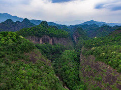 福建泰宁5A景区九龙潭上清溪航拍摄影图